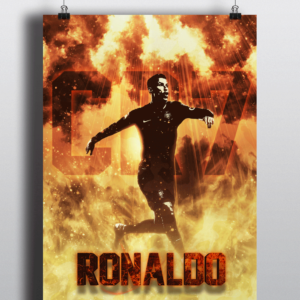 Cristiano Ronaldo Rock n Rolla Poster