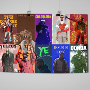 Kanye West Album Eras Poster