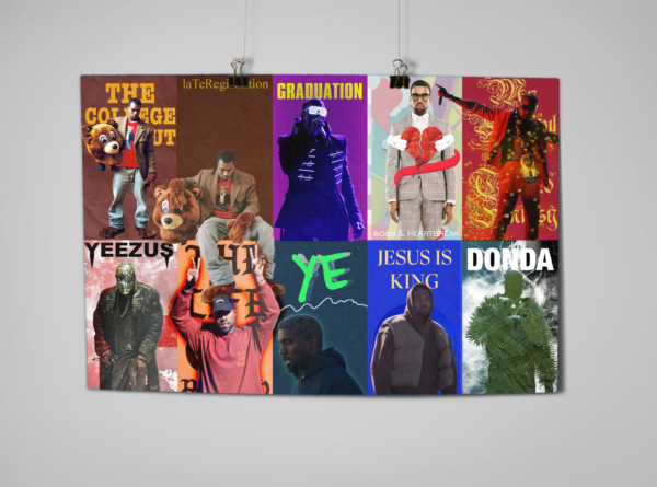 Kanye West Album Eras Poster